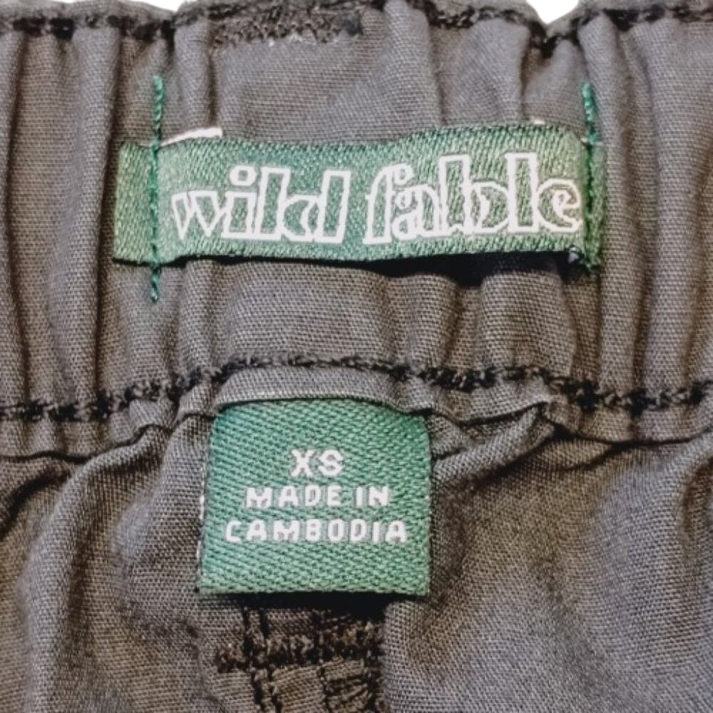 Wild Fable Women's Dark Gray Cotton Cargo Maxi Skirt Size XS NWT - Picture 3 of 10